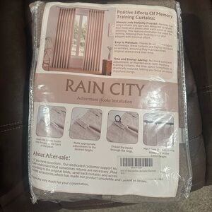 Rain City Memory Training Curtains 50x100 New